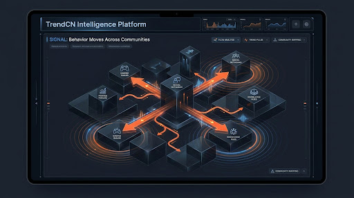 TrendCN Intelligence platform signal: Behavior moves across communities.